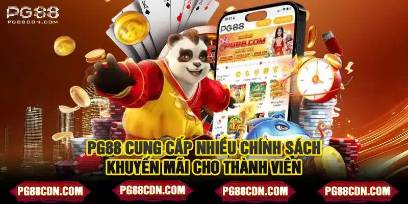 Pg88 cũng cấp nhiều chính sách khuyến mãi cho thành viên